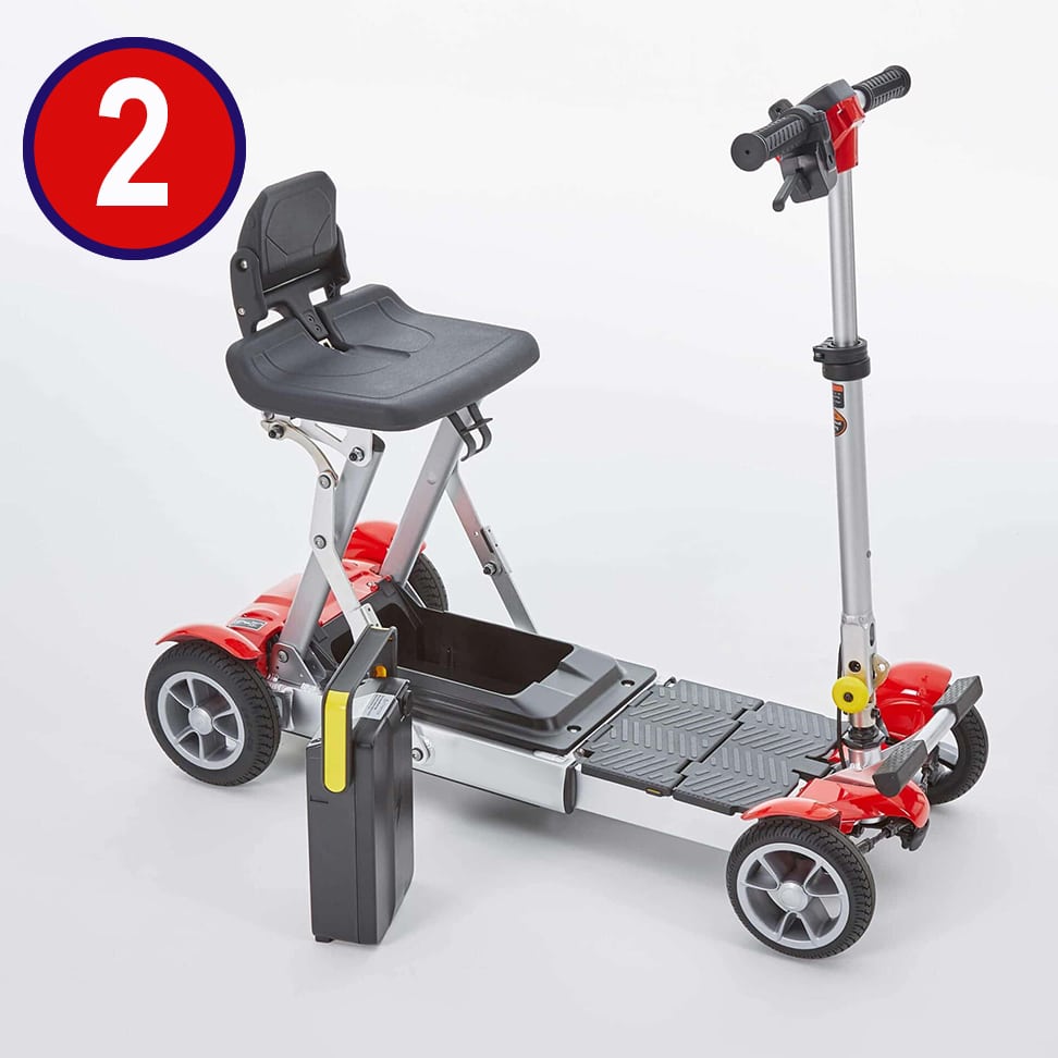 Español diluido incluir Supalight Lightweight Folding Mobility Scooter - Scooty Mobility
