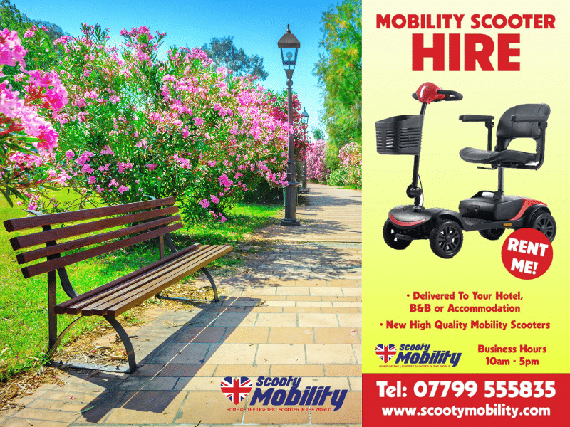 mobility scooter hire for Southport flower show